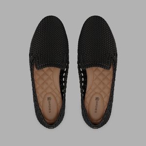 Birdies "The Starling" Black Woven Flats